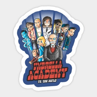 Umbrella academy vs the world Sticker